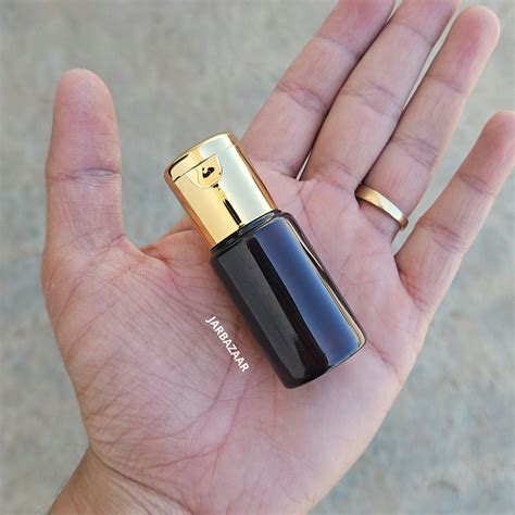 20 ML Amber Pet Bottle (With Golden Fliptop Caps) – JarBazaar