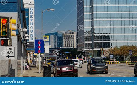 Greyhound Station in Dallas Downtown - DALLAS, UNITED STATES - OCTOBER ...