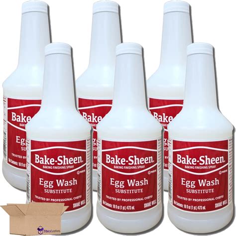 Egg Wash Substitute Baking Finishing Spray | 16 Fl Oz Bottle | Pack of 6 (With Spray Nozzle ...