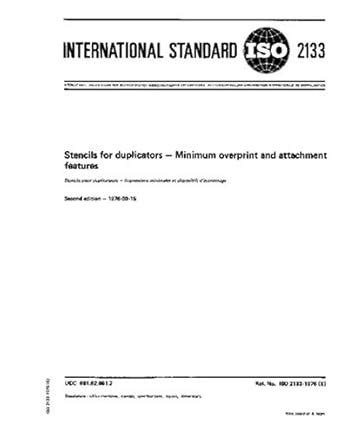 ISO 2133:1976, Stencils for duplicators - Minimum overprint and ...
