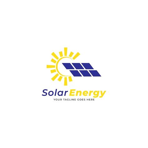 Solar energy logo icon vector template | Premium Vector