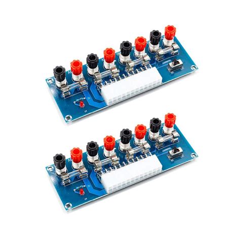 Buy Onyehn 2pcs 24 Pin Benchtop Power Board Computer ATX Power Supply ...