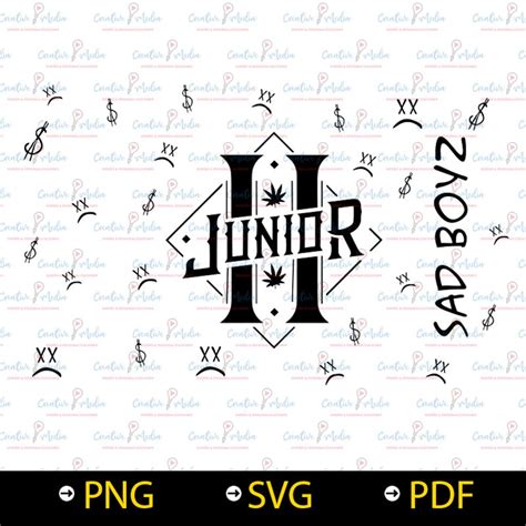 Logo Junior H Sad Boyz Vector Design Png PDF Thermoses Engraving - Etsy