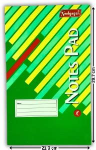 NEELGAGAN Note Sheet Pad A4 Size 200 Page.Ledger Paper (P-2) A4 Note ...