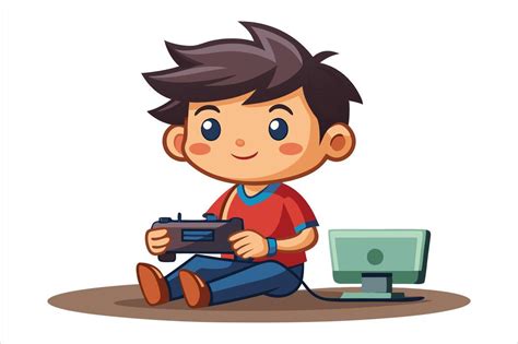 Image result for Play Computer Games Cartoon