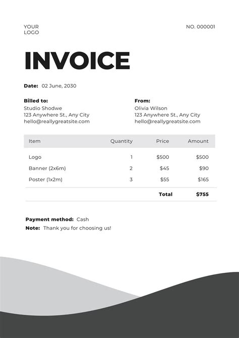 Corporate Invoice Template - famemeworld