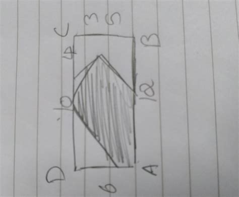 find the area of a shaded portion in the adjoining rectangle ABCD ...