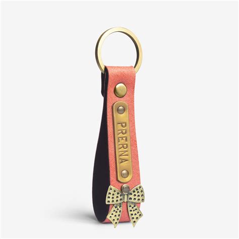 Buy Personalized Peach Keychain Online