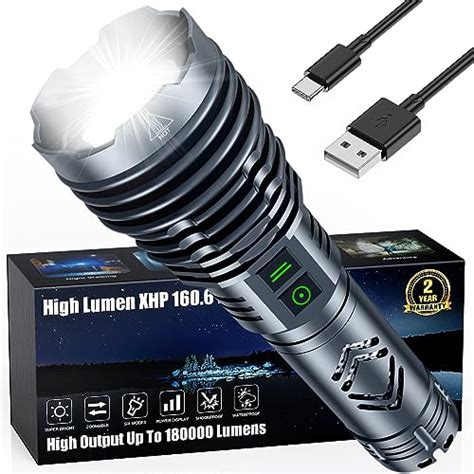 Image result for Rechargeable Tactical LED Flashlight