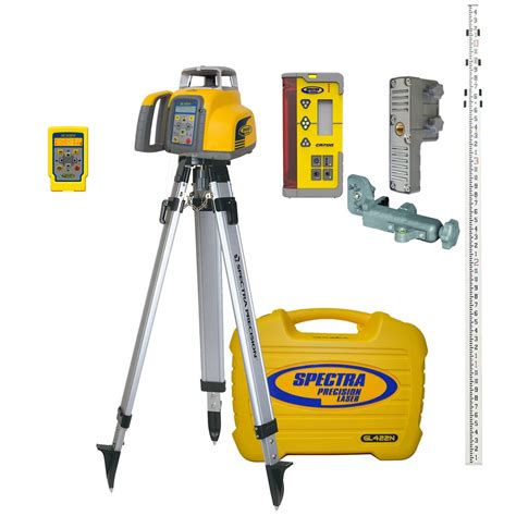 Spectra Precision GL422N-26 Dual Grade Laser w/ CR700 Receiver, INCHES ...