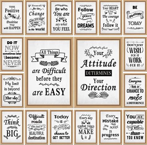 Buy 24 Motivational Posters for Classroom Decor, Growth Mindset Poster ...