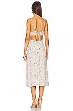 ASTR the Label Verana Dress in Pink Turquoise Floral | REVOLVE