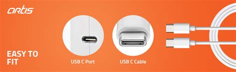 Artis 61 Watts USB Type C Laptop Adapter/Charger Compatible with MB Pro ...