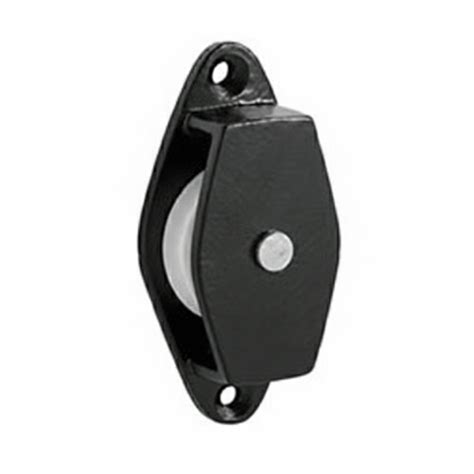 SEMI CONCEALED CAST AXLE PULLEY WITH WHITE NYLON WHEEL