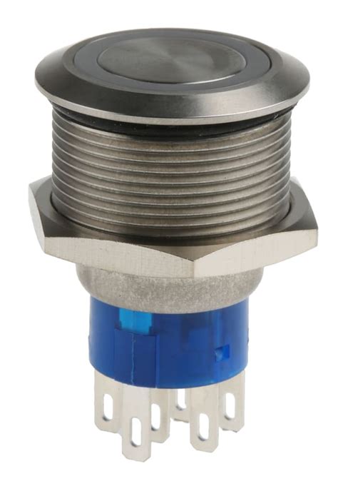 RS PRO | RS PRO Illuminated Push Button Switch, Momentary, Panel Mount ...