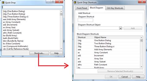 Image result for LabVIEW Quick Drop Shortcuts