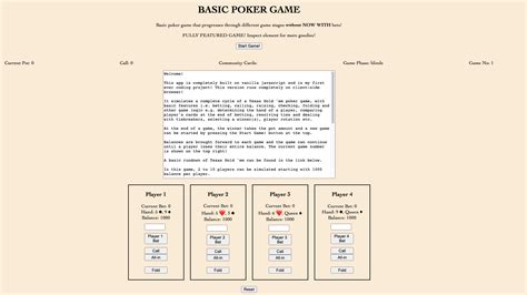 Image result for JavaScript Poker