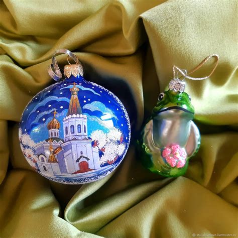 Игрушки елочные из стекла купить в интернет-магазине Ярмарка Мастеров ...