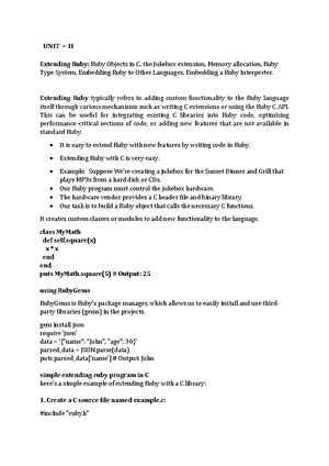 SL Unit-4 - UNIT-4 Notes - UNIT- ADVANCED PERL 2 Finer Points Of ...