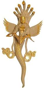 Exotic India Naga Kanya (Snake Woman) Wall-hanging - Brass Statue ...