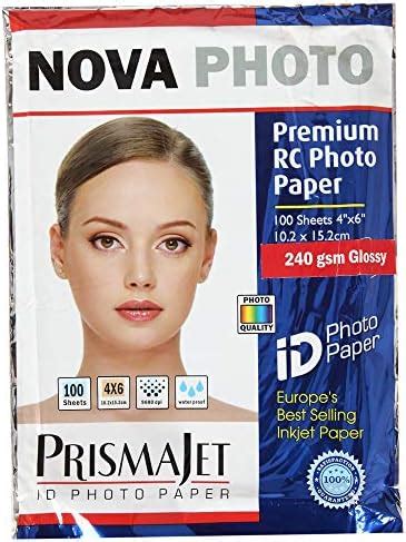 NOVA Premium RC Glossy Photo Paper 4 x 6 Inches - 240 gsm (100 Sheets ...