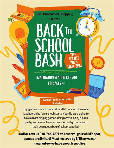 Back to School Bash | 232 Westwood Shopping Center, Fayetteville, NC ...