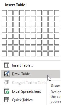 How to Draw Table in Word Using Smart 的图像结果