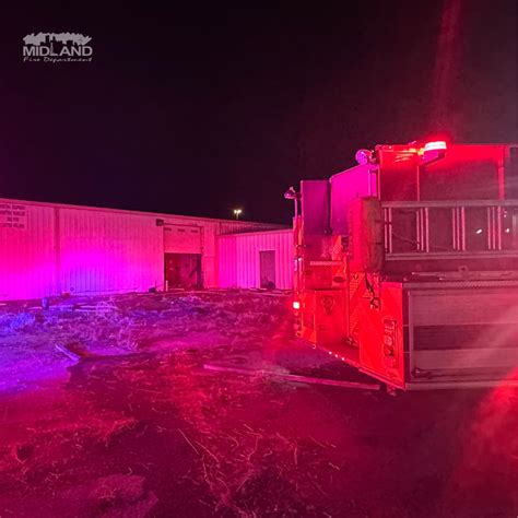 News Flash • Midland Fire Department responds to blaze near