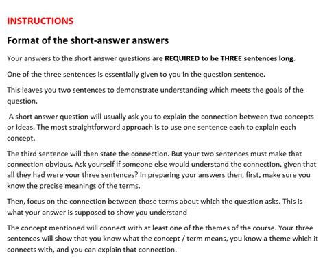 Image result for AP Short-Answer Format