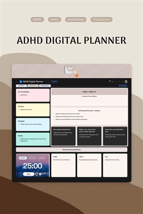 ADHD Planners ᐈ Editable & FREE • xTiles