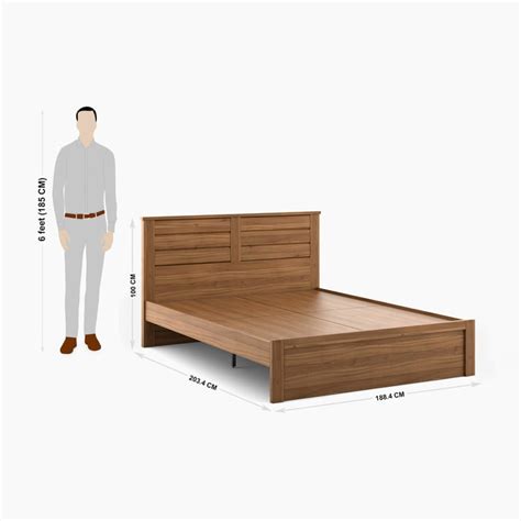 Buy Helios Freddie Queen-Size Bed - 150 x 195 cm - Brown from Helios by ...