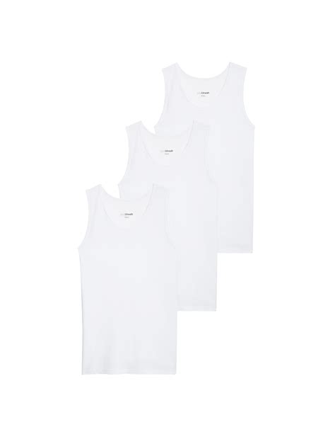 Buy 3pk Cotton Rich Cool & Fresh™ Vests at Marks & Spencer