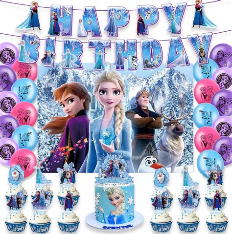 Buy Frozen Theme Party Supplies | Anna and Elsa Party Decorations ...