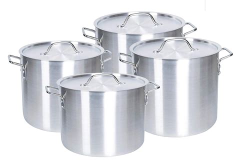 Buy Uniware Heavy Gauge Aluminum Sauce Pot Set (8 Pcs Set (8 12 16 20 ...