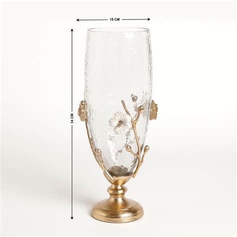 Buy Moksha Decor Glass Hurricane Candle Holder from Home Centre at just ...