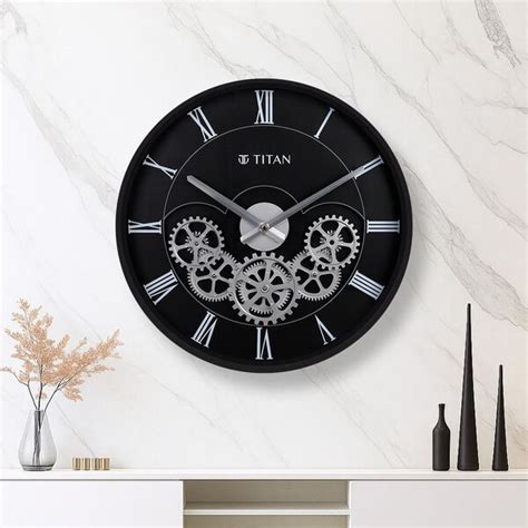 Buy Online Titan Clocks - Gears of Time - Black - w0115pa01 | Titan
