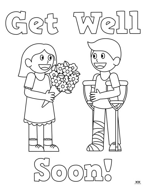 Get Well Soon Coloring Sheets Printable