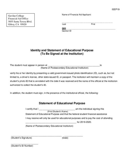 Fillable Online The student must appear in person at to Fax Email Print ...