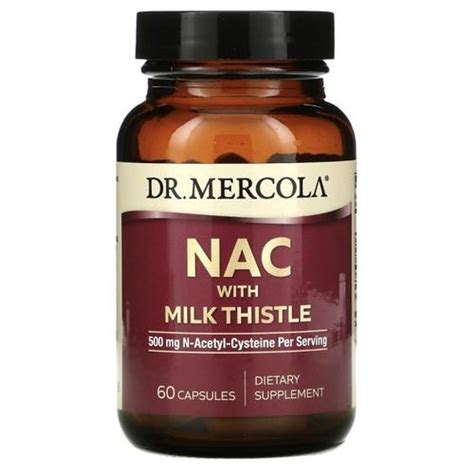 Jual Dr. Mercola NAC with Milk Thistle 500 mg 60 Capsules - Kota ...