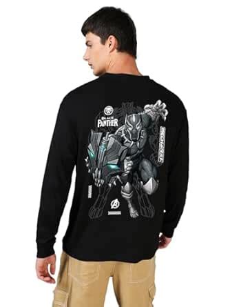 Buy Bewakoof Official Marvel Merchandise Men's Graphic Printed ...