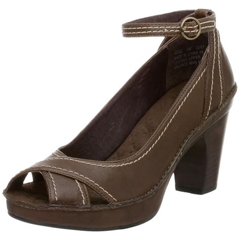 indigo by Clarks Women's Oleander Peep Toe Ankle-Strap Pump,Toad,7 M ...