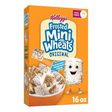 Kellogg's Frosted Mini-Wheats Breakfast Cereal, Kids Cereal, Family ...