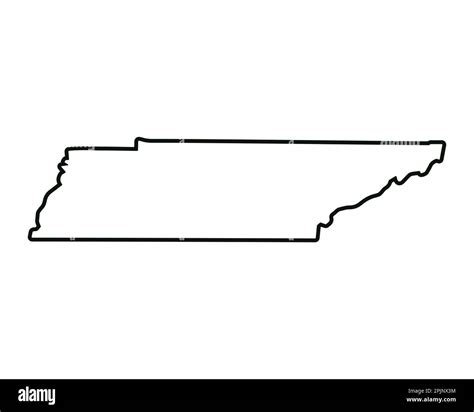 Tennessee Outline Map Regions