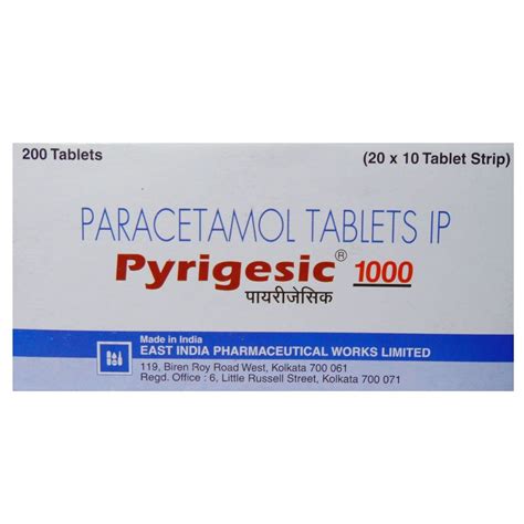Pyrigesic 1000 mg Tablet 10's Price, Uses, Side Effects, Composition ...