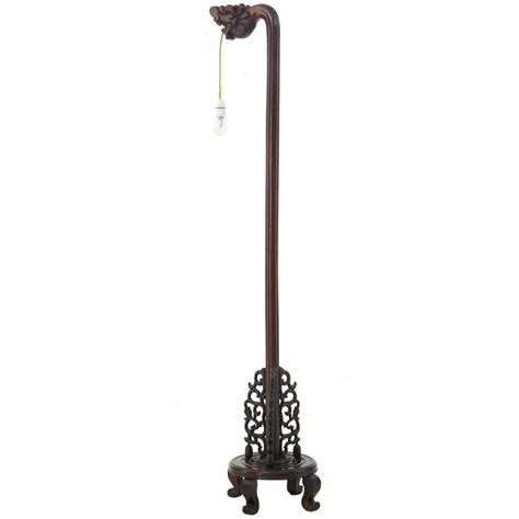 Decorative Chinese Carved Hard Wood Floor Lamp at 1stDibs | china ...