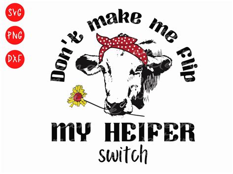 Funny Heifer Svg, Funny Cow Svg, Farm Graphic by DeeNaenon · Creative ...