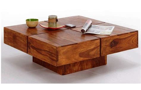FURNITUREWALLET Wooden Center Table for Living Room | Coffee Table for ...
