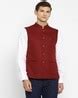 Buy Red 3-Piece Ethnic Suit for Men by TURTLE Online | Ajio.com