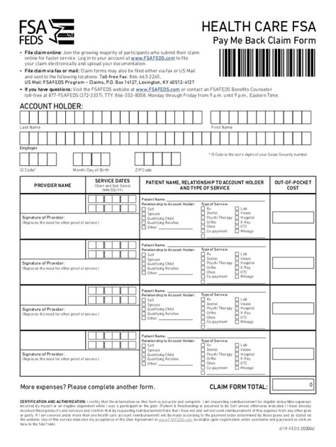 2020-2026 Form FSAFEDS 4119-FEDS Fill Online, Printable, Fillable ...