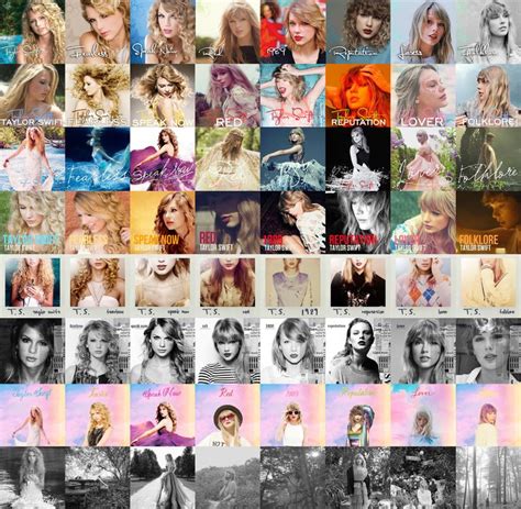 I made each every album cover in each era's style : TaylorSwift in 2020 ...